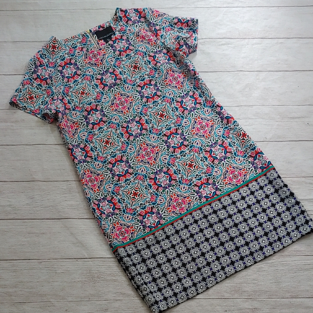 Cynthia Rowley Multicolor Patterned Shift Dress - image 2